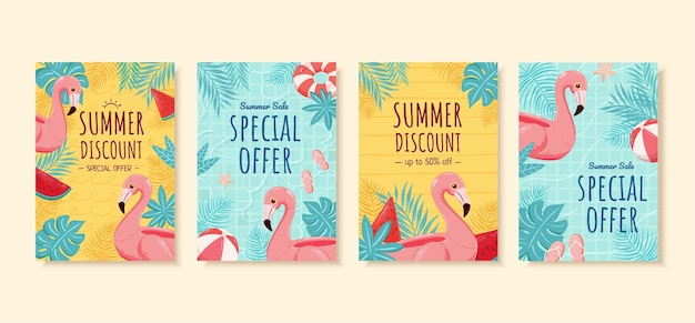 Summer sale brochure template