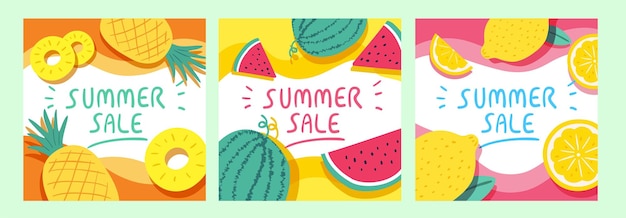 Summer sale cover template