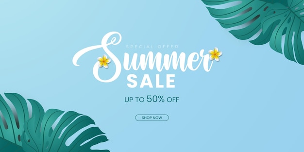 Vector summer sale creative background design summer sale poster