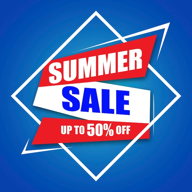 Summer Sale Discount Special Price Offer Vector