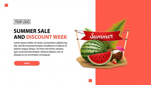 Summer sale and discount week