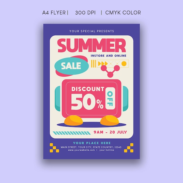 Summer sale flyer