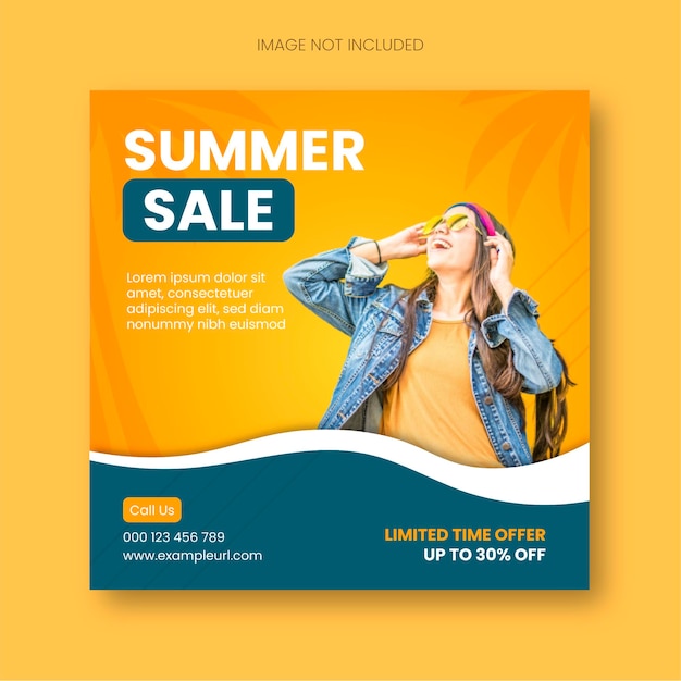 Summer sale instagram post modern design template 1