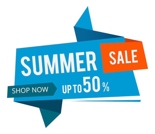 Summer sale label template Bright promo sticker