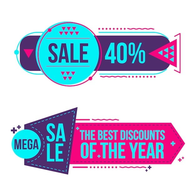 Vector summer sale label