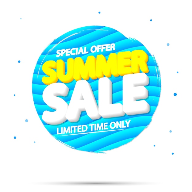 Summer Sale poster design template