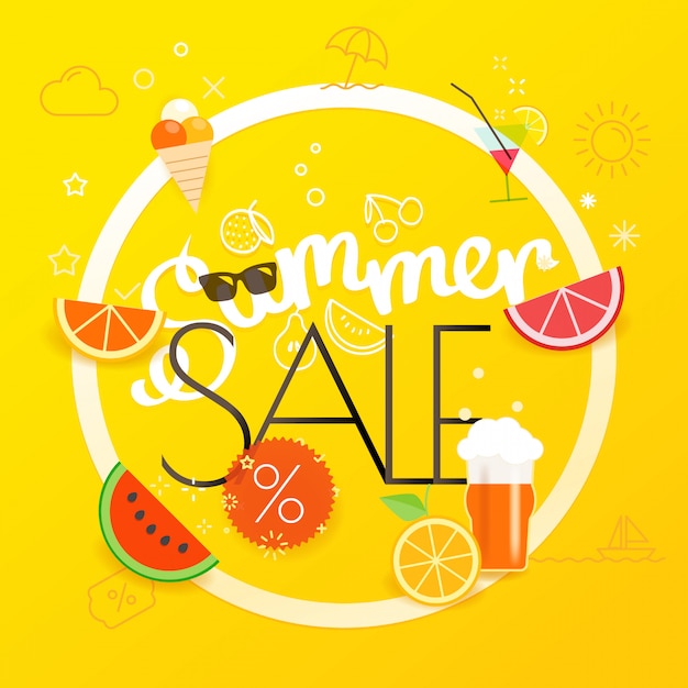 Summer sale poster