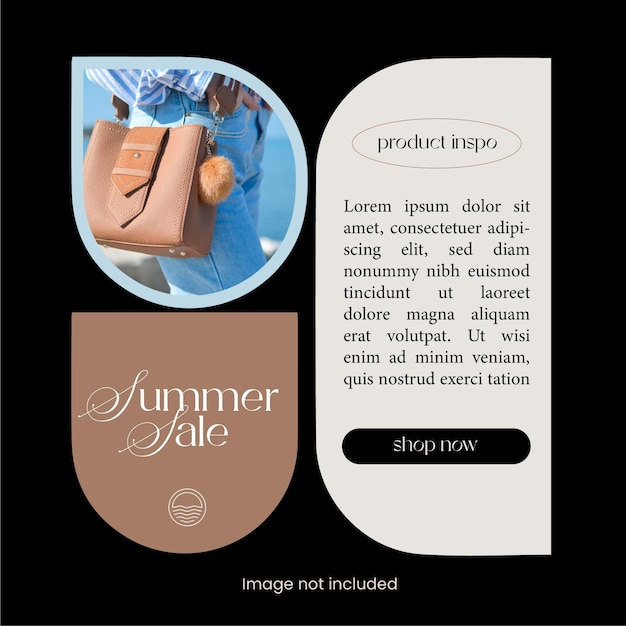 Vector summer sale product design template