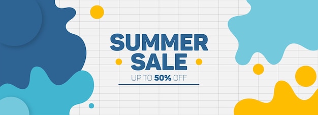 Summer Sale Promotion Banner Background