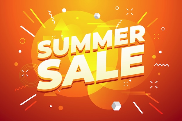 Summer sale promotion banner design