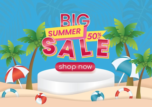 summer sale promotion banner