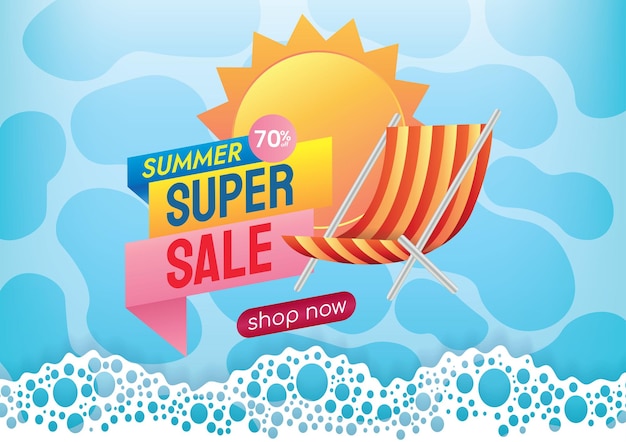 summer sale promotion banner