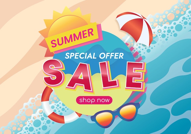 summer sale promotion banner