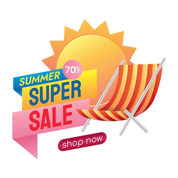 summer sale promotion for shopping on holidays