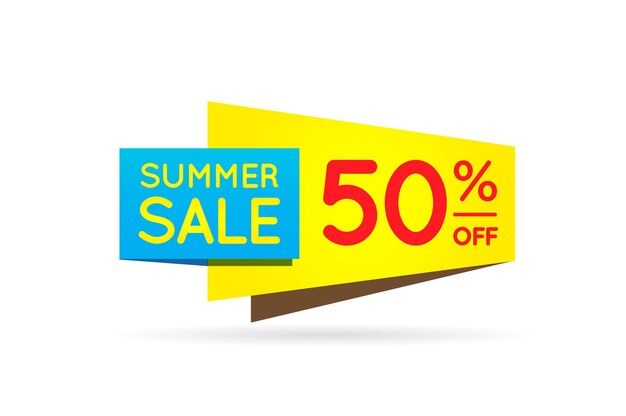 Summer sale sign banner poster ready for web and print. vector. super, mega, huge sale with special offer