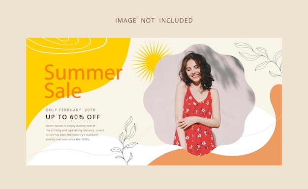 Summer Sale social media post template