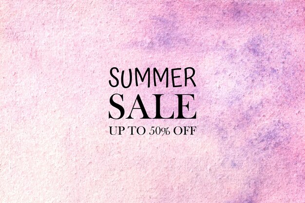 Summer sale watercolor   hand painted aquarelle colorful stains on paper