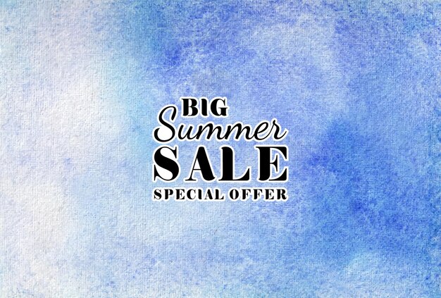 Summer sale watercolor hand painted   texture  