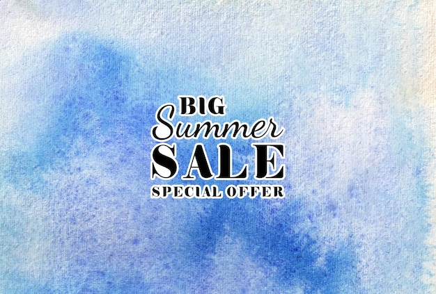 Summer sale watercolor hand painted   texture  