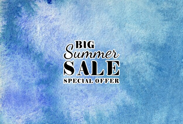 Summer sale watercolor hand painted   texture  