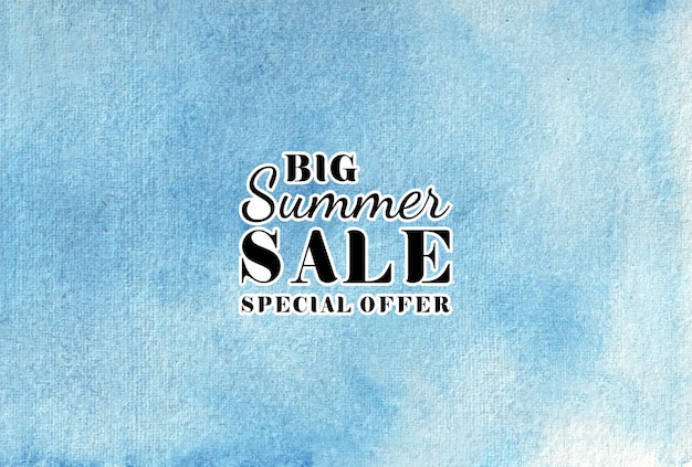 Summer sale watercolor hand painted   texture  