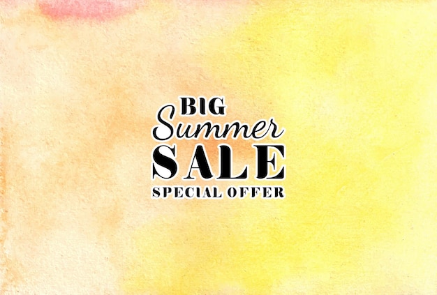 Summer sale watercolor hand painted   texture