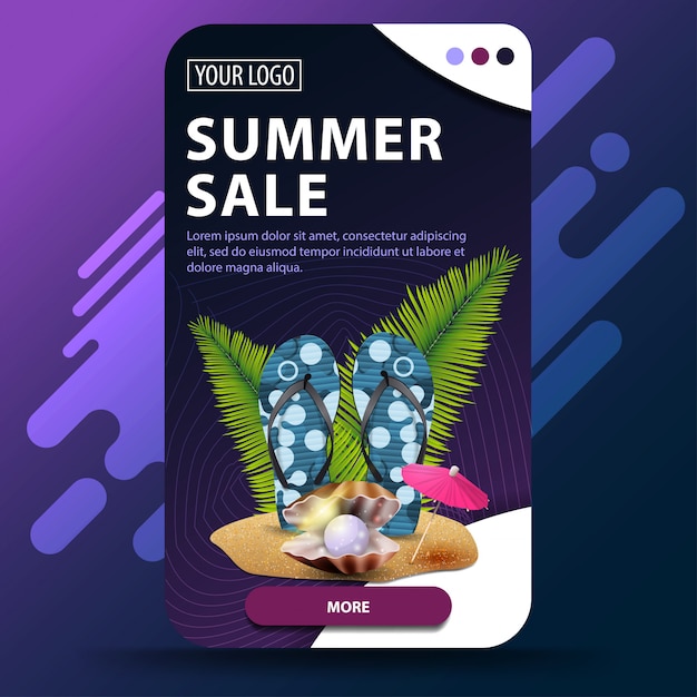 Summer sale web banner