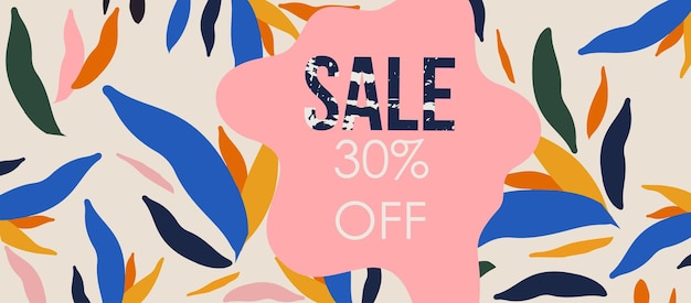 Summer sale website banner sale tag