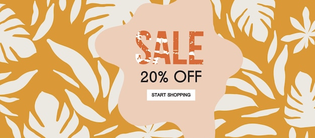 Summer sale website banner Sale tag