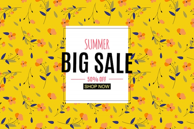 Summer Sale with Frame.