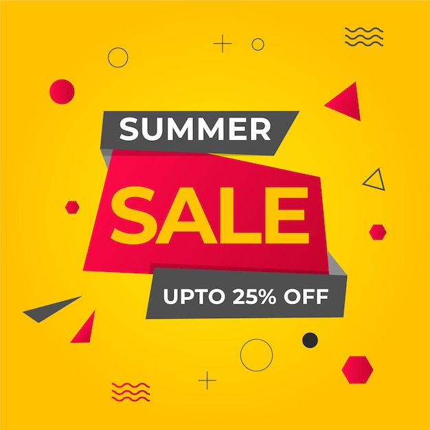 Summer sales background Free Vector