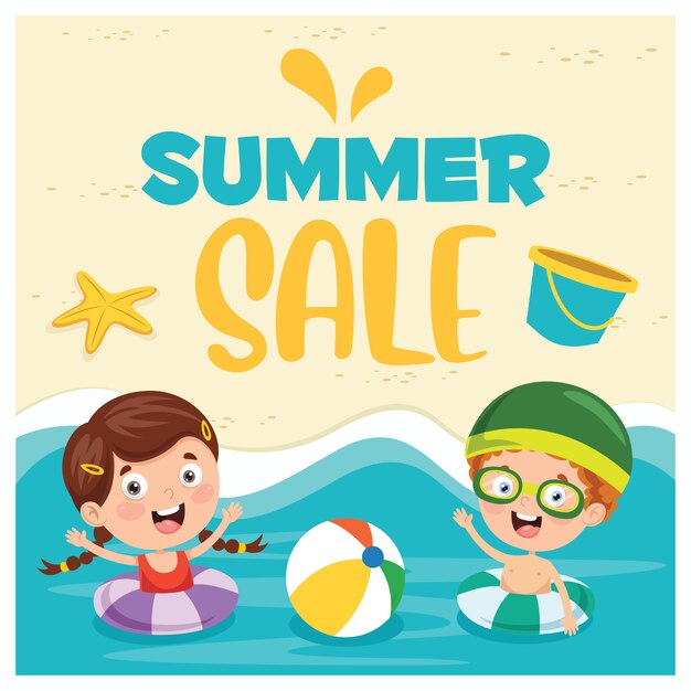 Summer sales banner