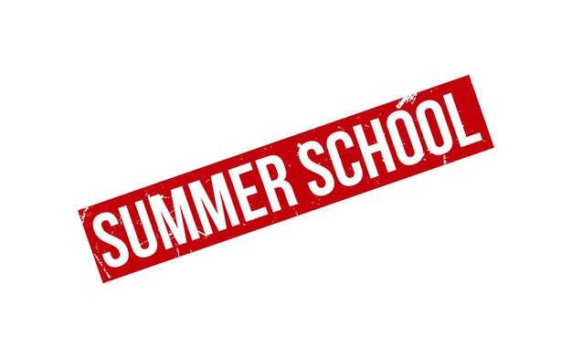 Summer School Rubber Stamp Seal Vector