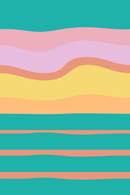 Vector summer sea abstract pattern with sunrise sky perfect colorful background for poster flyer banner vertical backdrop marine illustration for decor and design