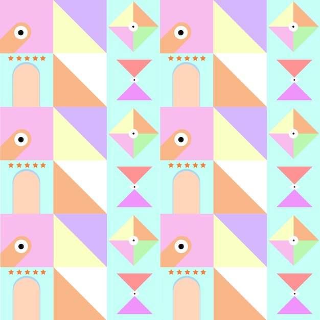 Vector summer seamless pattern background