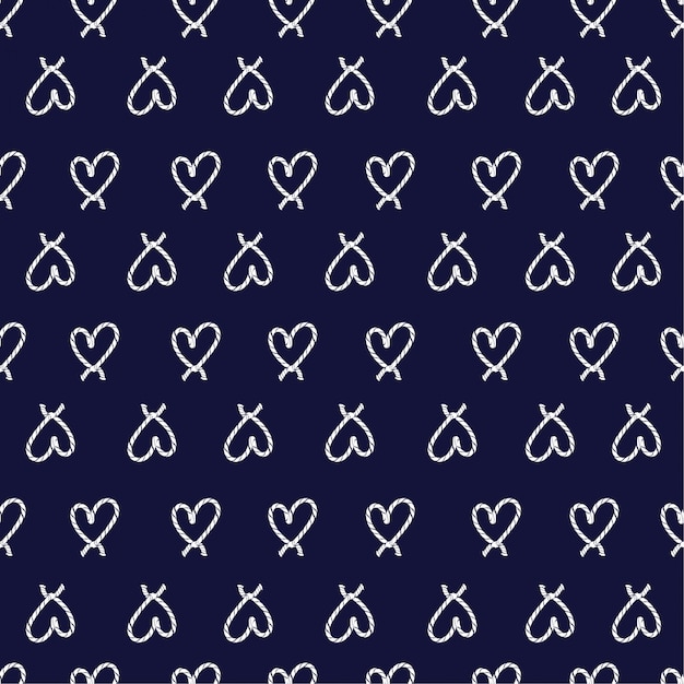 Summer Seamless pattern white ropes and knots