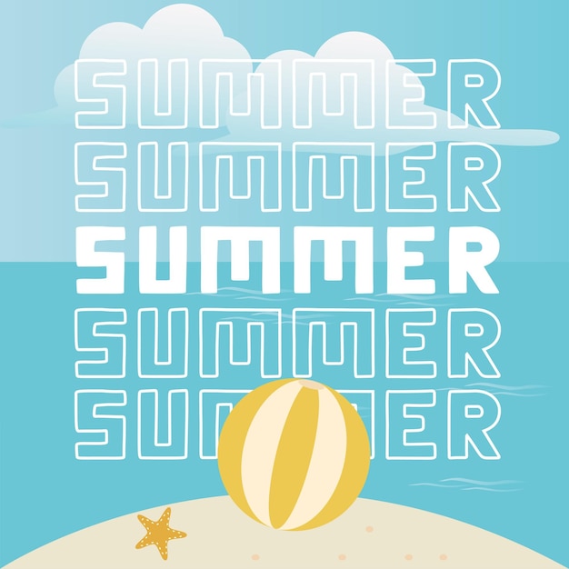 벡터 배너 플랫 디자인 및 벡터 디자인을 위한 여름 시즌 벡터 아이콘 디자인 템플릿