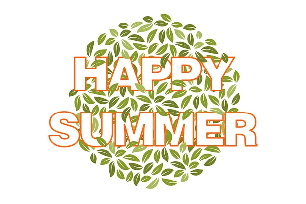 벡터의 단어 및 잎 휴가 스타일 인쇄 디자인이 포함된 티셔츠의 여름 슬로건