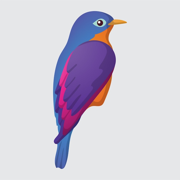 Vector summer spring bird