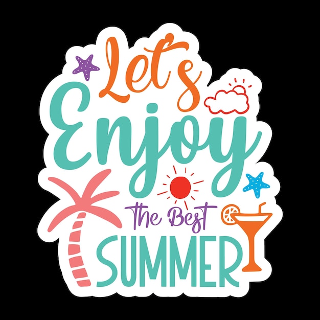 Summer Sticker Design