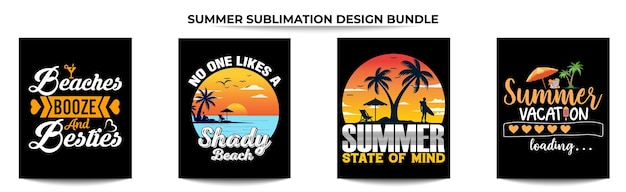 Summer sublimation design bundle vol 09