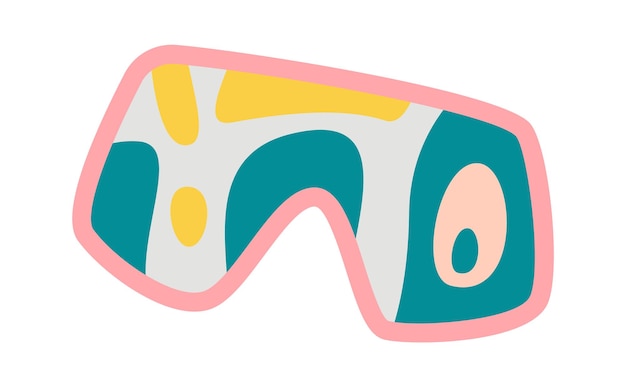 Summer sunglasses abstract element flat icon