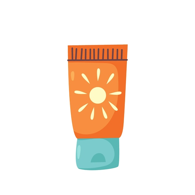 Vector summer sunscreen