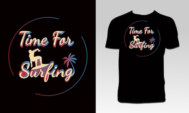 Summer Surfing Adventure T Shirt Design