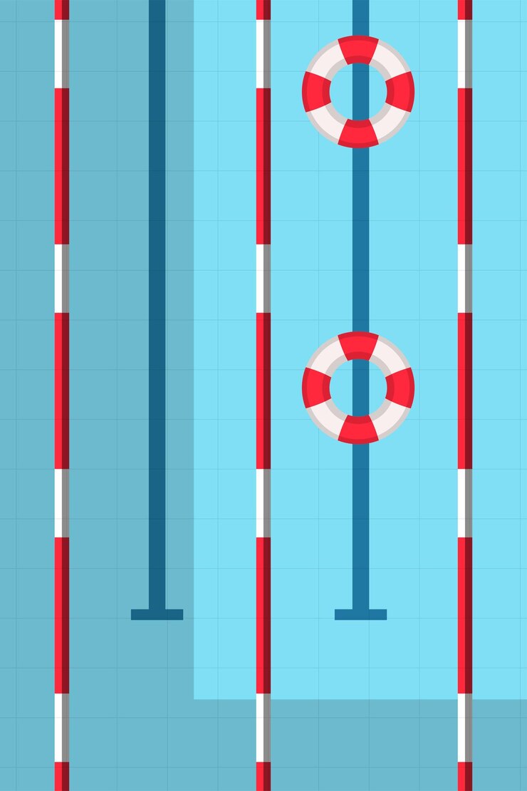 Vector summer swimming pool background