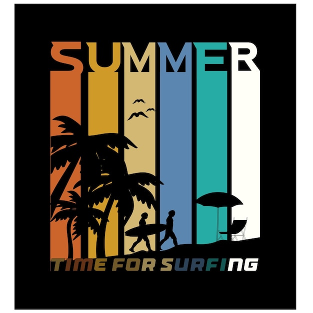 Vector summer t shirt design and vacation