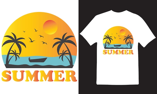 SUMMER T-Shirt Design Vector Files.