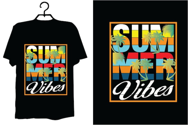 Summer t shirt design vector