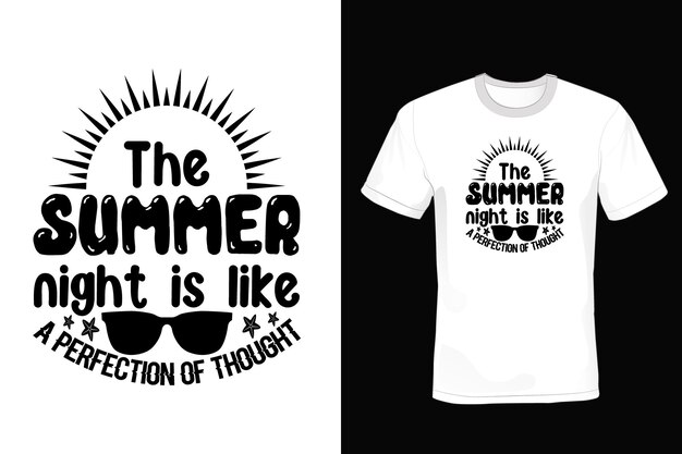 Summer T shirt design vintage typography