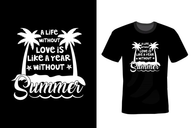 Summer T shirt design vintage typography